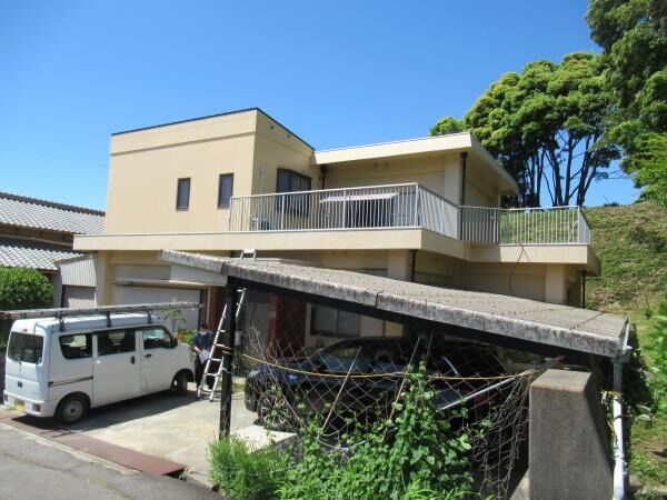 淡路島南あわじ市K様　外壁塗装、屋根カバー工法工事
