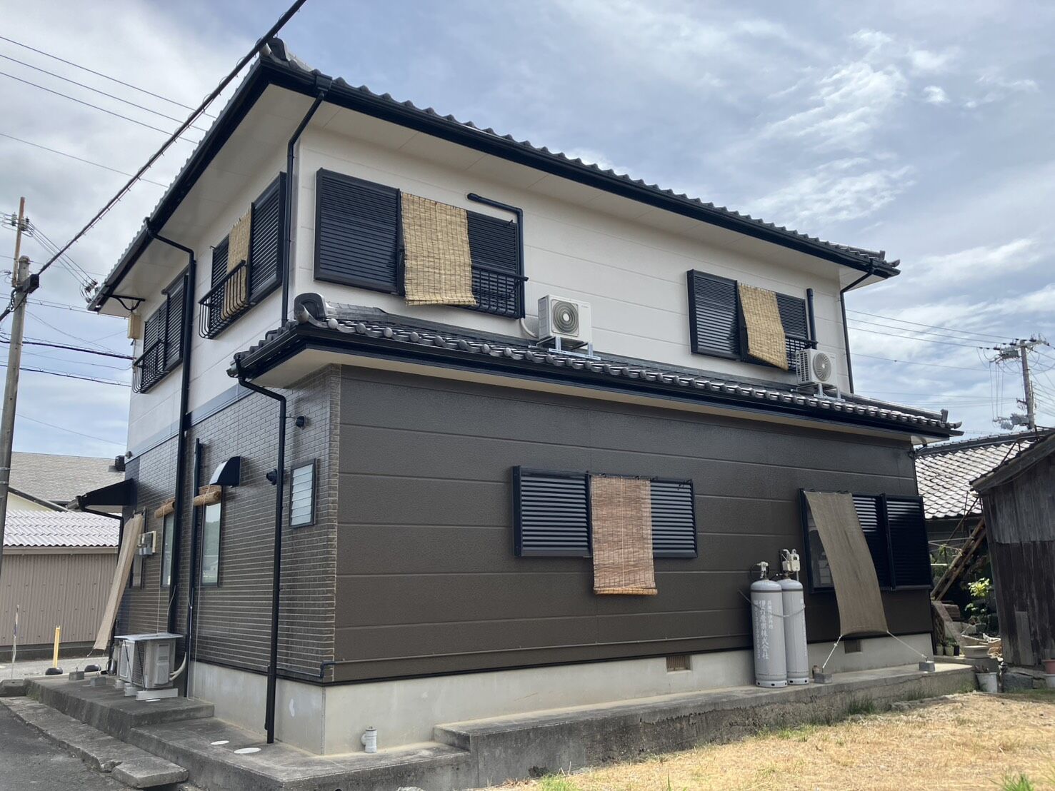 淡路島南あわじ市K様　外壁塗装、屋根カバー工法工事