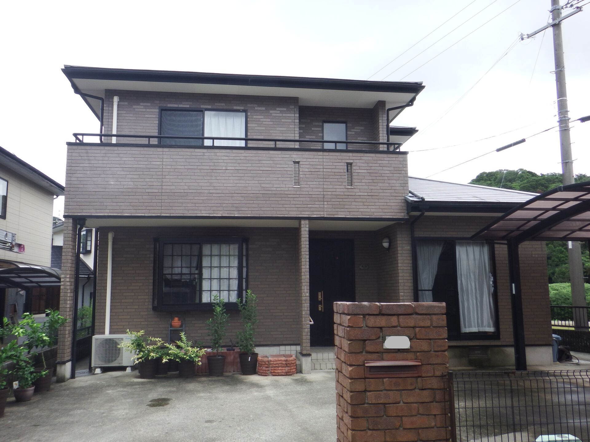 南あわじ市K様外壁塗装屋根カバー工法　施工前